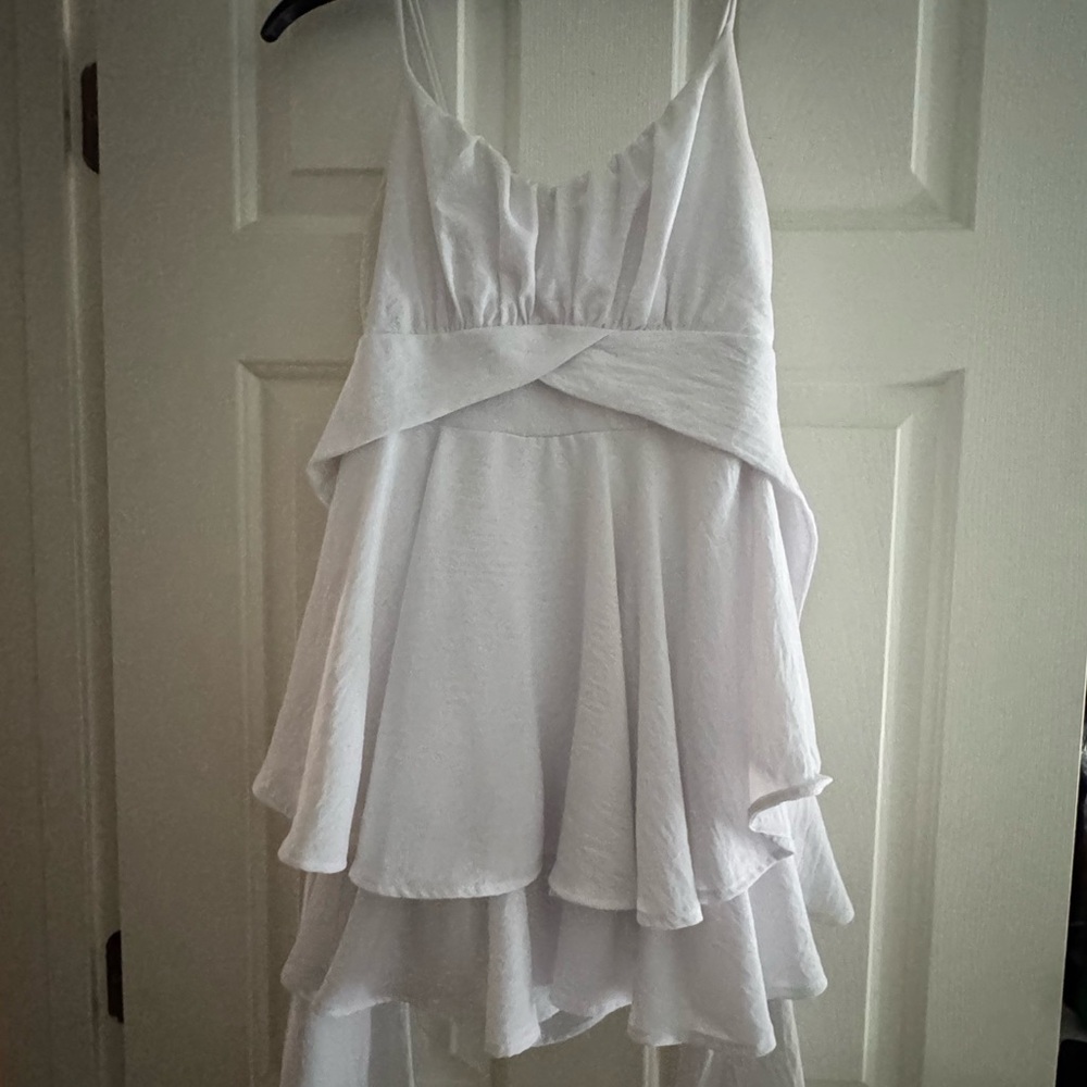 Altar'd State White Tie Back Romper